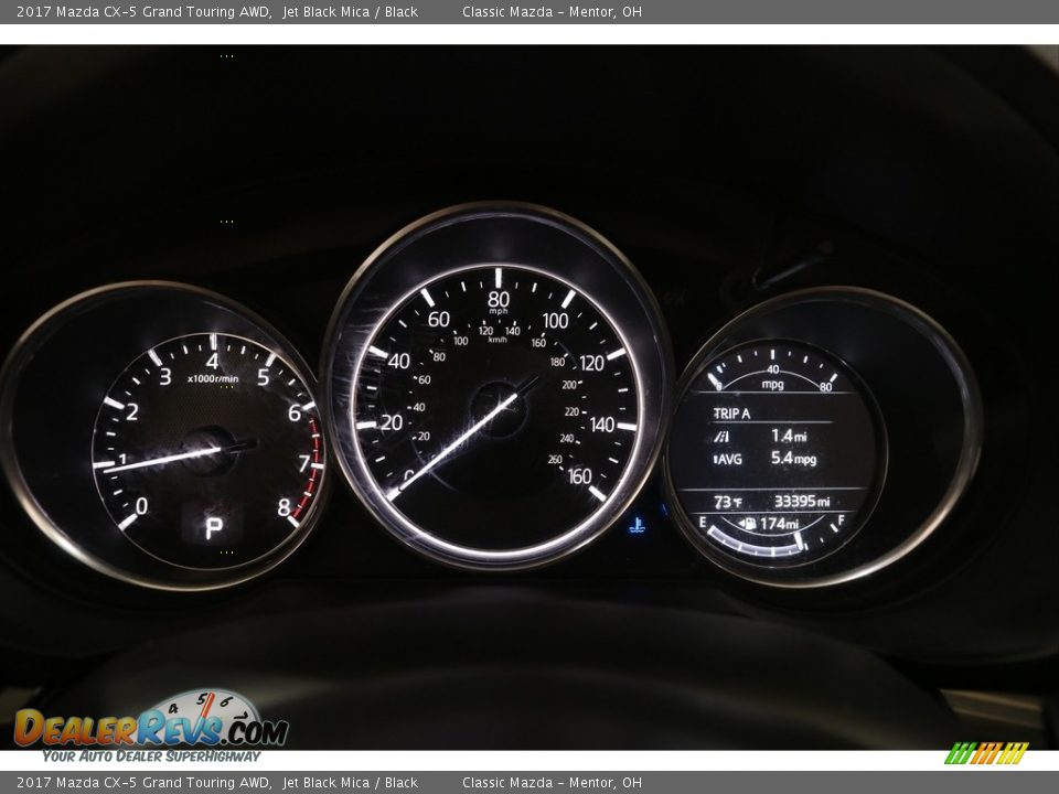 2017 Mazda CX-5 Grand Touring AWD Jet Black Mica / Black Photo #8