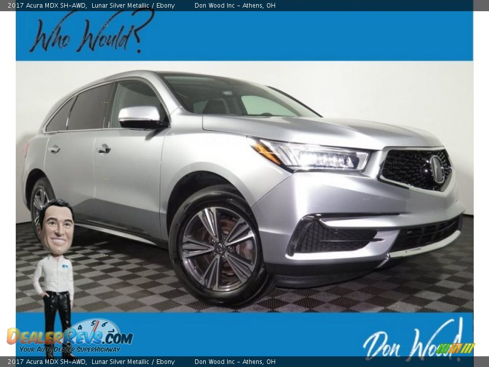 2017 Acura MDX SH-AWD Lunar Silver Metallic / Ebony Photo #1