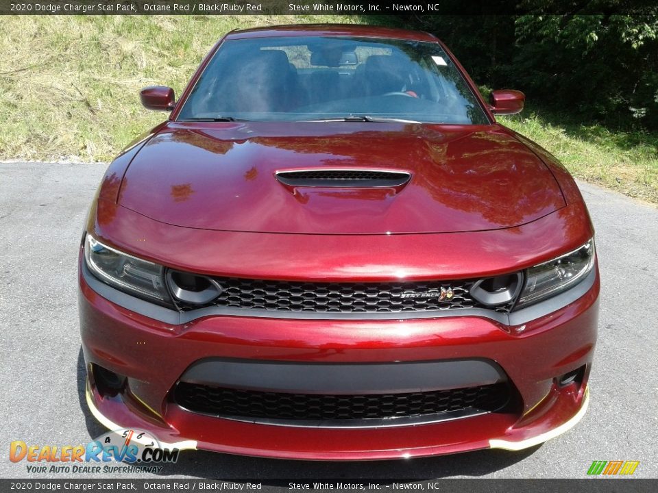 2020 Dodge Charger Scat Pack Octane Red / Black/Ruby Red Photo #3
