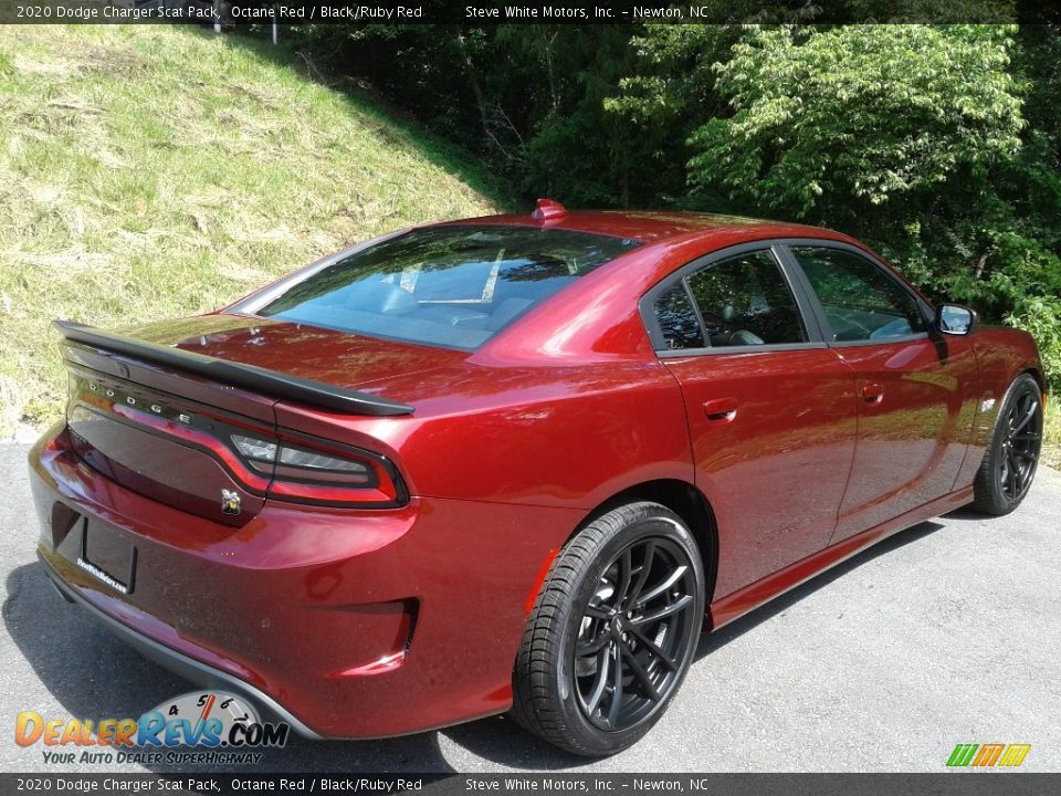 2020 Dodge Charger Scat Pack Octane Red / Black/Ruby Red Photo #6