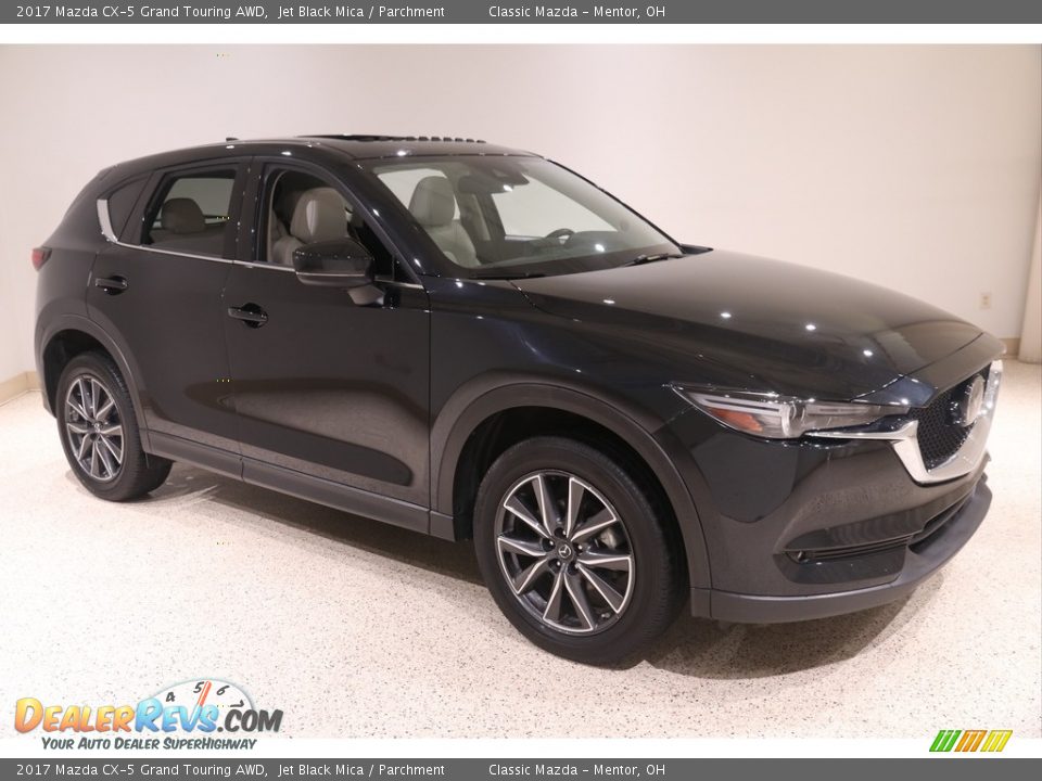 2017 Mazda CX-5 Grand Touring AWD Jet Black Mica / Parchment Photo #1