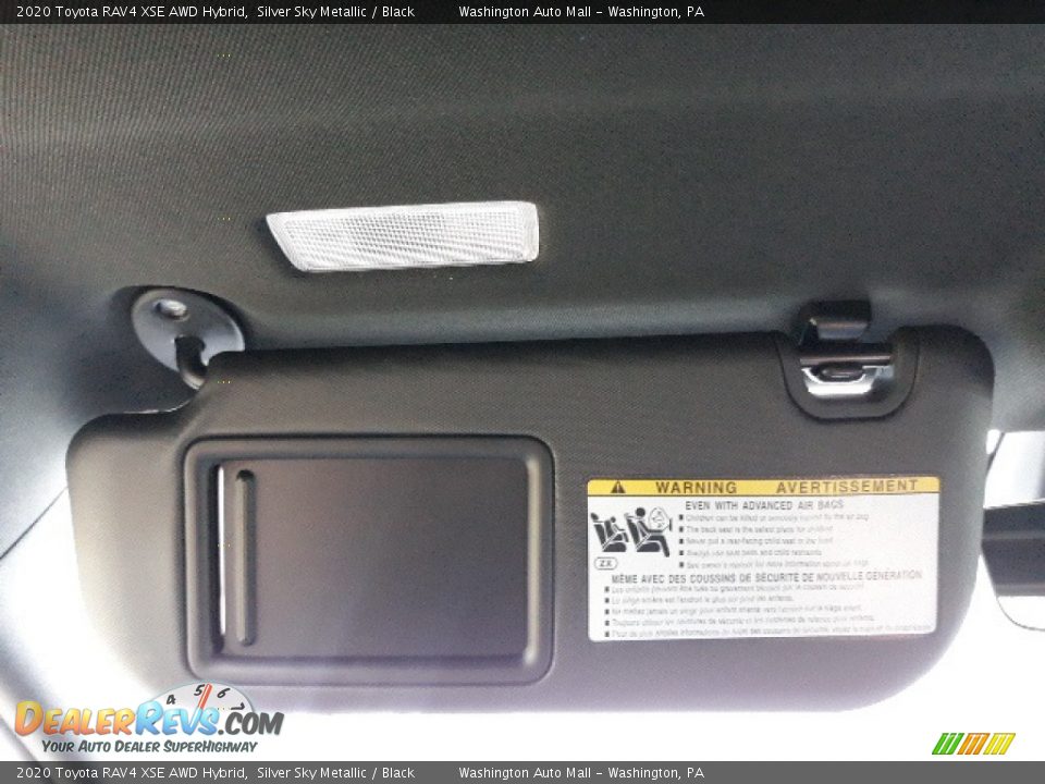 2020 Toyota RAV4 XSE AWD Hybrid Silver Sky Metallic / Black Photo #15