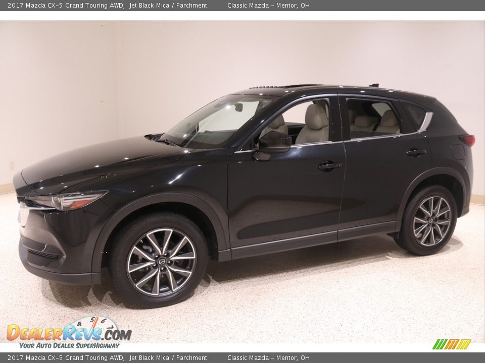 2017 Mazda CX-5 Grand Touring AWD Jet Black Mica / Parchment Photo #3