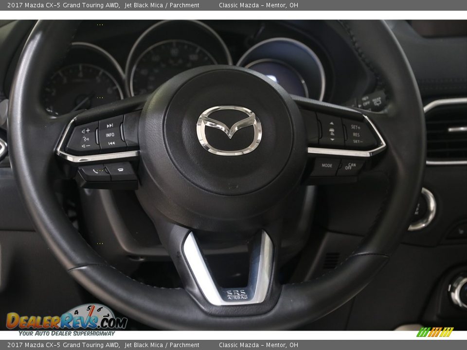 2017 Mazda CX-5 Grand Touring AWD Jet Black Mica / Parchment Photo #7