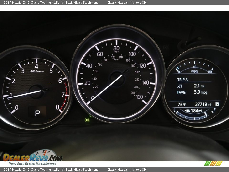 2017 Mazda CX-5 Grand Touring AWD Jet Black Mica / Parchment Photo #8