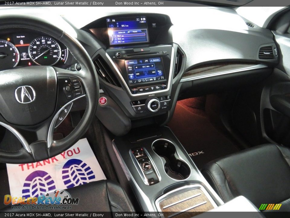 2017 Acura MDX SH-AWD Lunar Silver Metallic / Ebony Photo #33