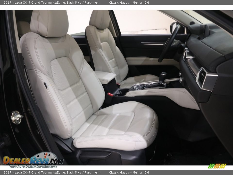 2017 Mazda CX-5 Grand Touring AWD Jet Black Mica / Parchment Photo #14