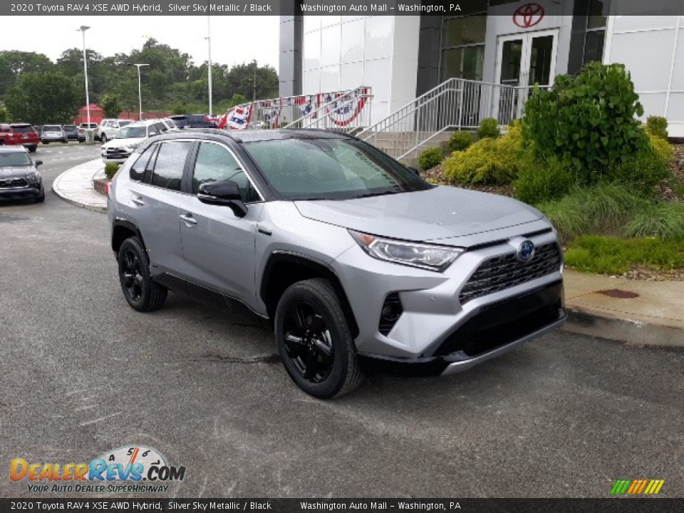 2020 Toyota RAV4 XSE AWD Hybrid Silver Sky Metallic / Black Photo #28