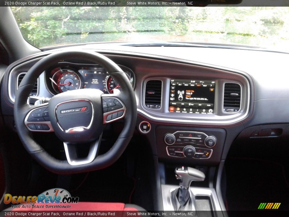 2020 Dodge Charger Scat Pack Octane Red / Black/Ruby Red Photo #18
