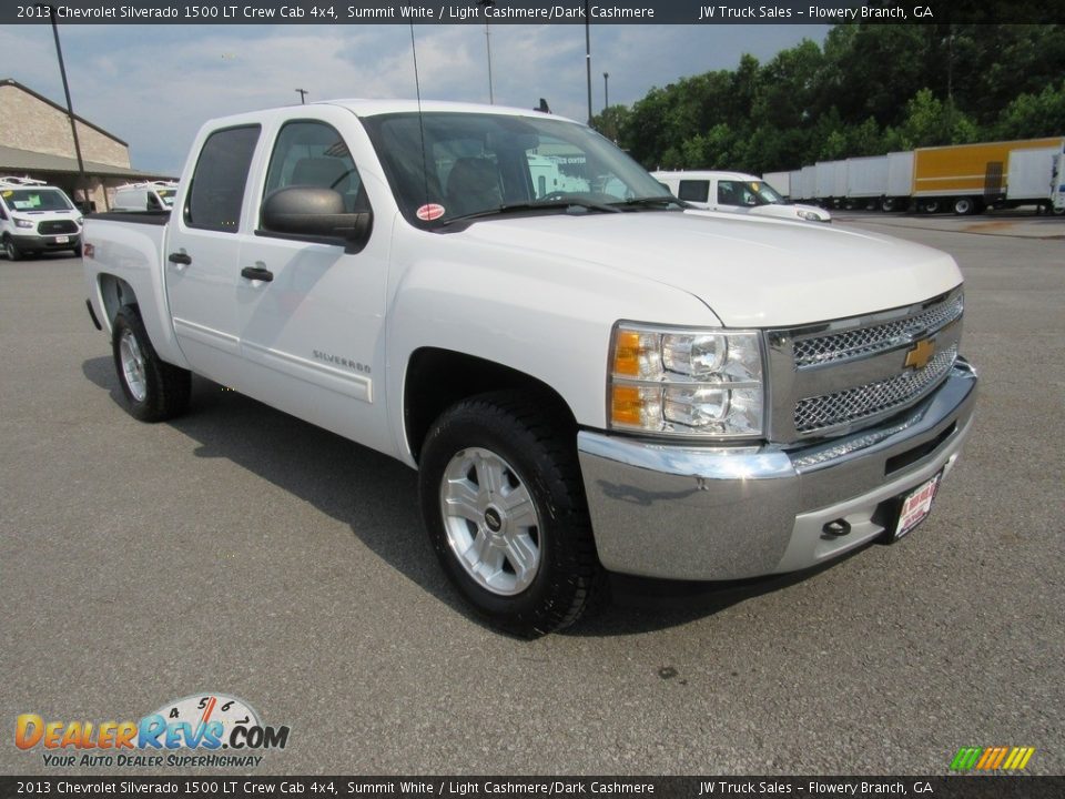 2013 Chevrolet Silverado 1500 LT Crew Cab 4x4 Summit White / Light Cashmere/Dark Cashmere Photo #7