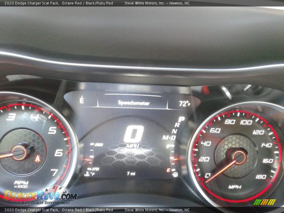 2020 Dodge Charger Scat Pack Octane Red / Black/Ruby Red Photo #21