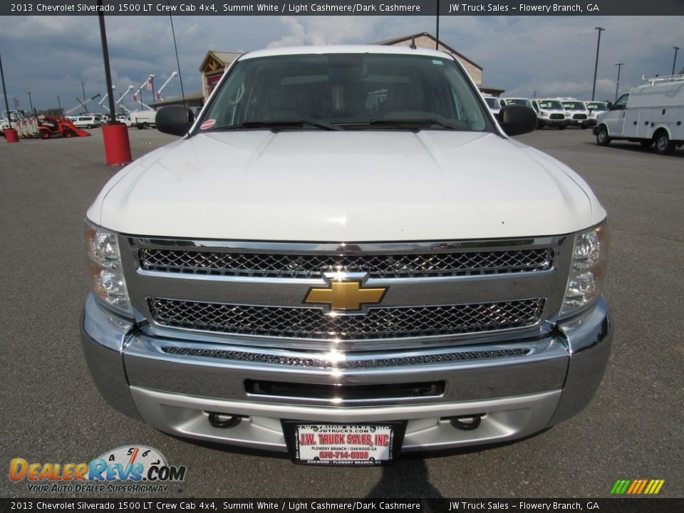 2013 Chevrolet Silverado 1500 LT Crew Cab 4x4 Summit White / Light Cashmere/Dark Cashmere Photo #8