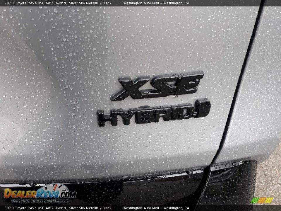 2020 Toyota RAV4 XSE AWD Hybrid Silver Sky Metallic / Black Photo #33