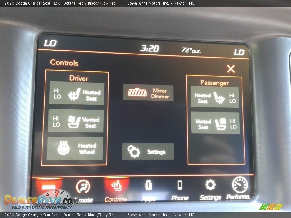 2020 Dodge Charger Scat Pack Octane Red / Black/Ruby Red Photo #23