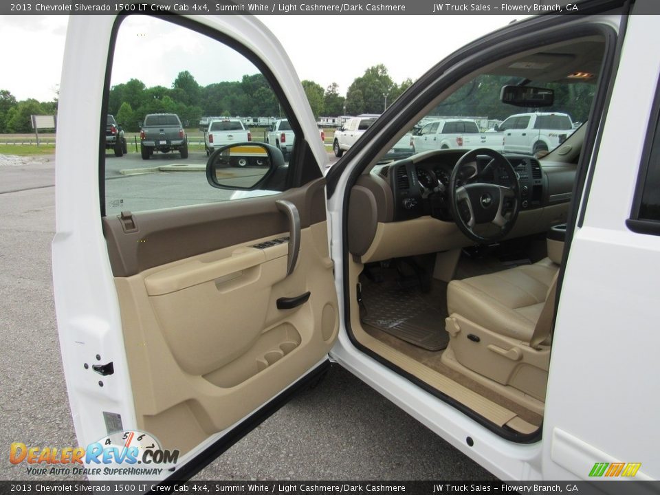 2013 Chevrolet Silverado 1500 LT Crew Cab 4x4 Summit White / Light Cashmere/Dark Cashmere Photo #10