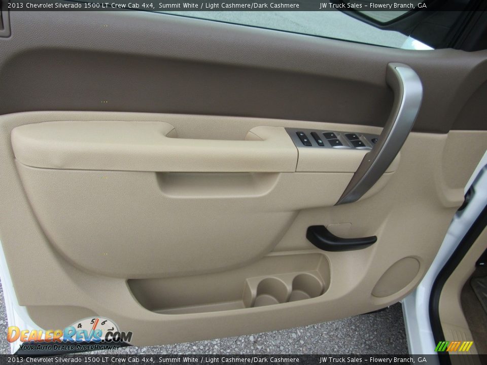 2013 Chevrolet Silverado 1500 LT Crew Cab 4x4 Summit White / Light Cashmere/Dark Cashmere Photo #11