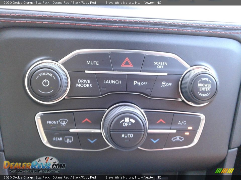 2020 Dodge Charger Scat Pack Octane Red / Black/Ruby Red Photo #25