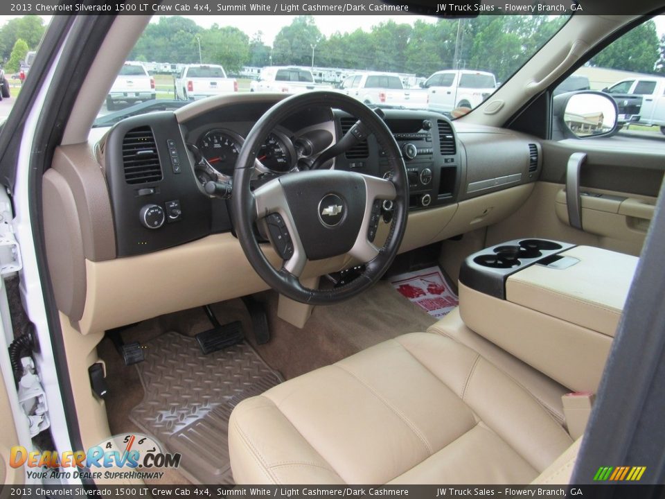 2013 Chevrolet Silverado 1500 LT Crew Cab 4x4 Summit White / Light Cashmere/Dark Cashmere Photo #12