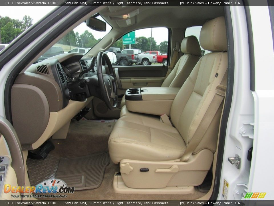 2013 Chevrolet Silverado 1500 LT Crew Cab 4x4 Summit White / Light Cashmere/Dark Cashmere Photo #13