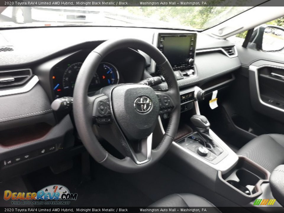 2020 Toyota RAV4 Limited AWD Hybrid Midnight Black Metallic / Black Photo #3