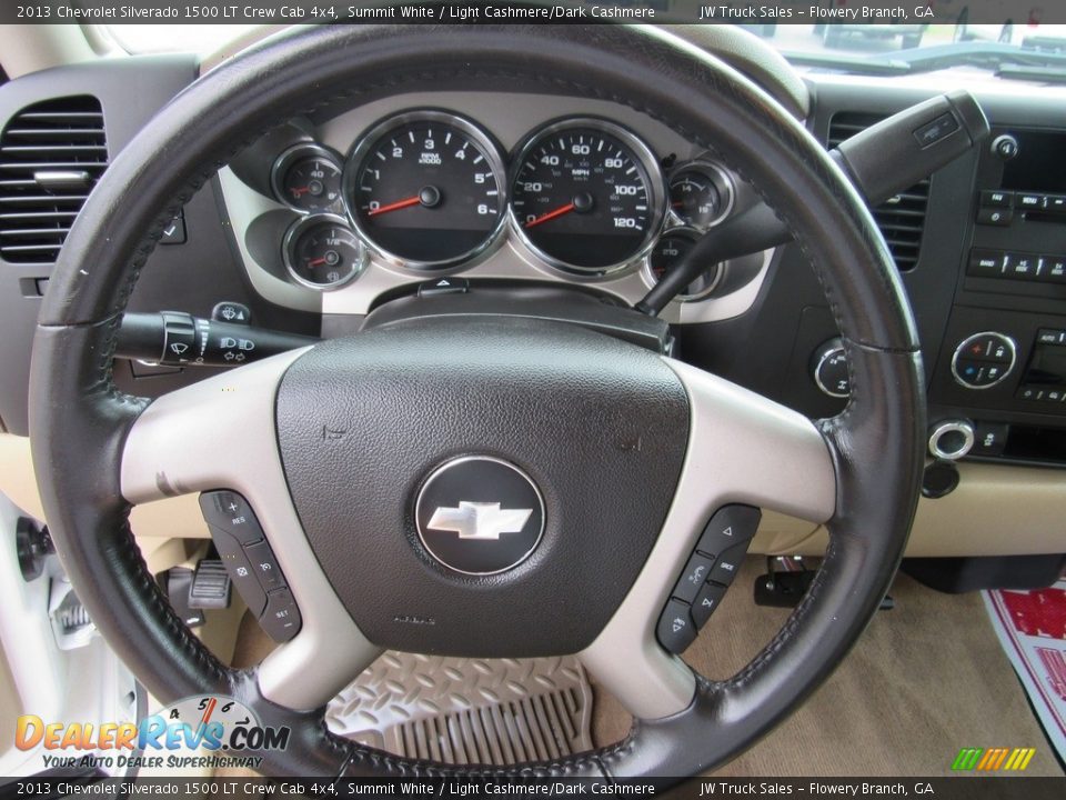 2013 Chevrolet Silverado 1500 LT Crew Cab 4x4 Summit White / Light Cashmere/Dark Cashmere Photo #15