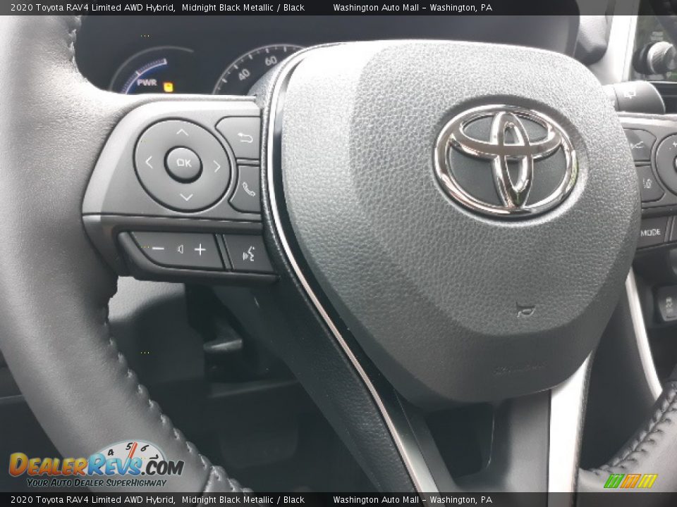 2020 Toyota RAV4 Limited AWD Hybrid Midnight Black Metallic / Black Photo #5