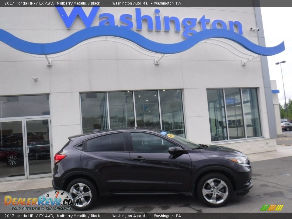2017 Honda HR-V EX AWD Mulberry Metallic / Black Photo #2