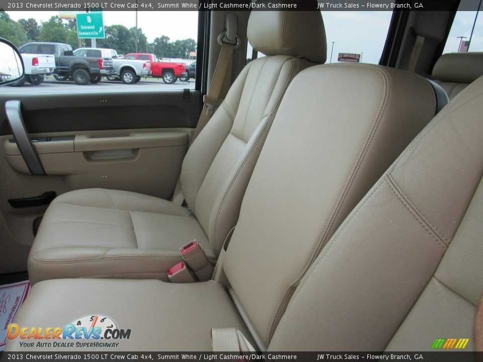 2013 Chevrolet Silverado 1500 LT Crew Cab 4x4 Summit White / Light Cashmere/Dark Cashmere Photo #24