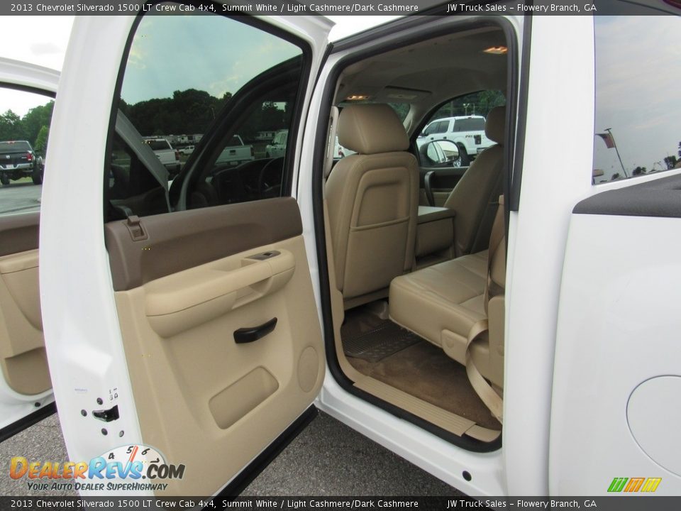 2013 Chevrolet Silverado 1500 LT Crew Cab 4x4 Summit White / Light Cashmere/Dark Cashmere Photo #25