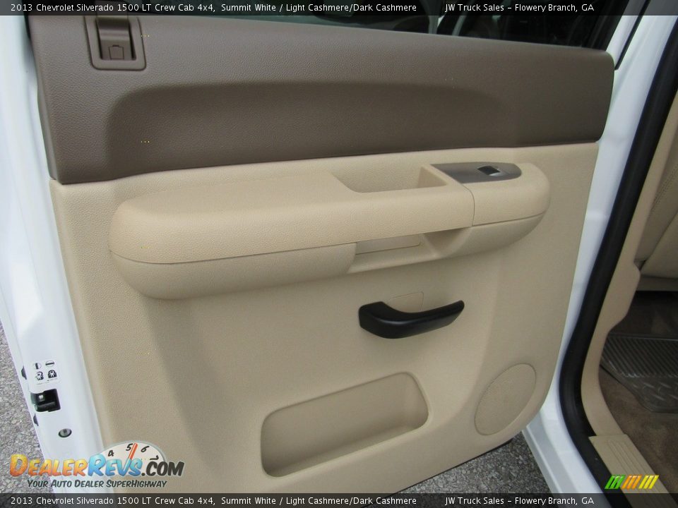 2013 Chevrolet Silverado 1500 LT Crew Cab 4x4 Summit White / Light Cashmere/Dark Cashmere Photo #26