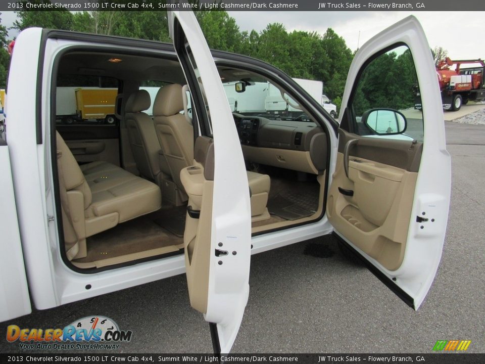 2013 Chevrolet Silverado 1500 LT Crew Cab 4x4 Summit White / Light Cashmere/Dark Cashmere Photo #30