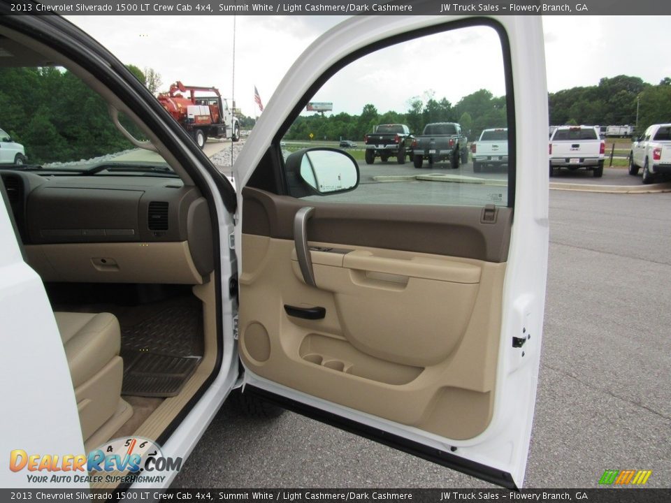 2013 Chevrolet Silverado 1500 LT Crew Cab 4x4 Summit White / Light Cashmere/Dark Cashmere Photo #31