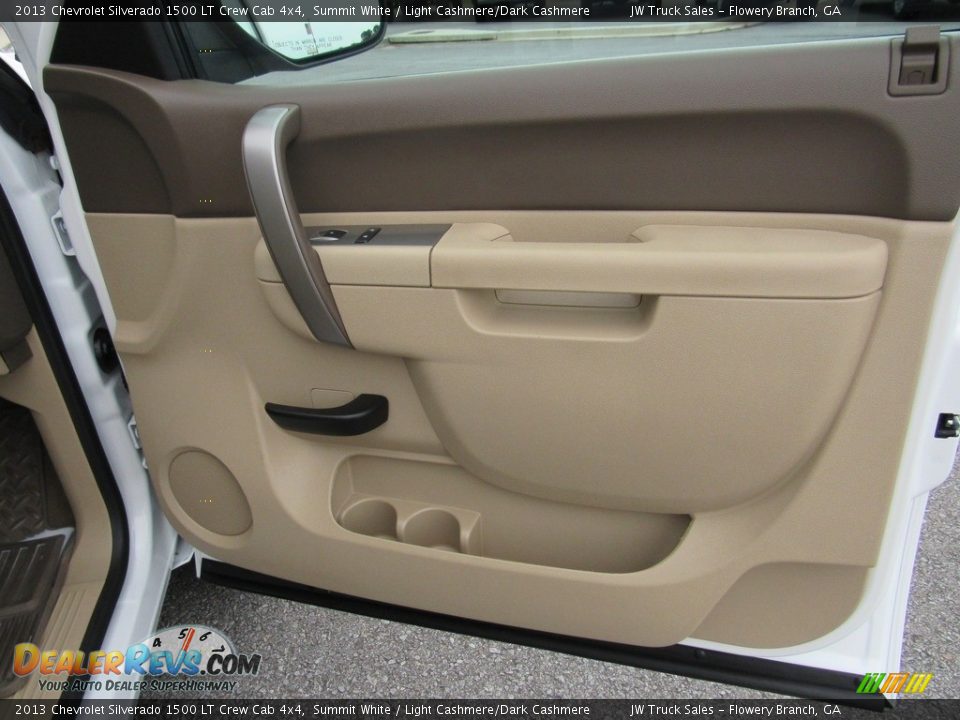 2013 Chevrolet Silverado 1500 LT Crew Cab 4x4 Summit White / Light Cashmere/Dark Cashmere Photo #32