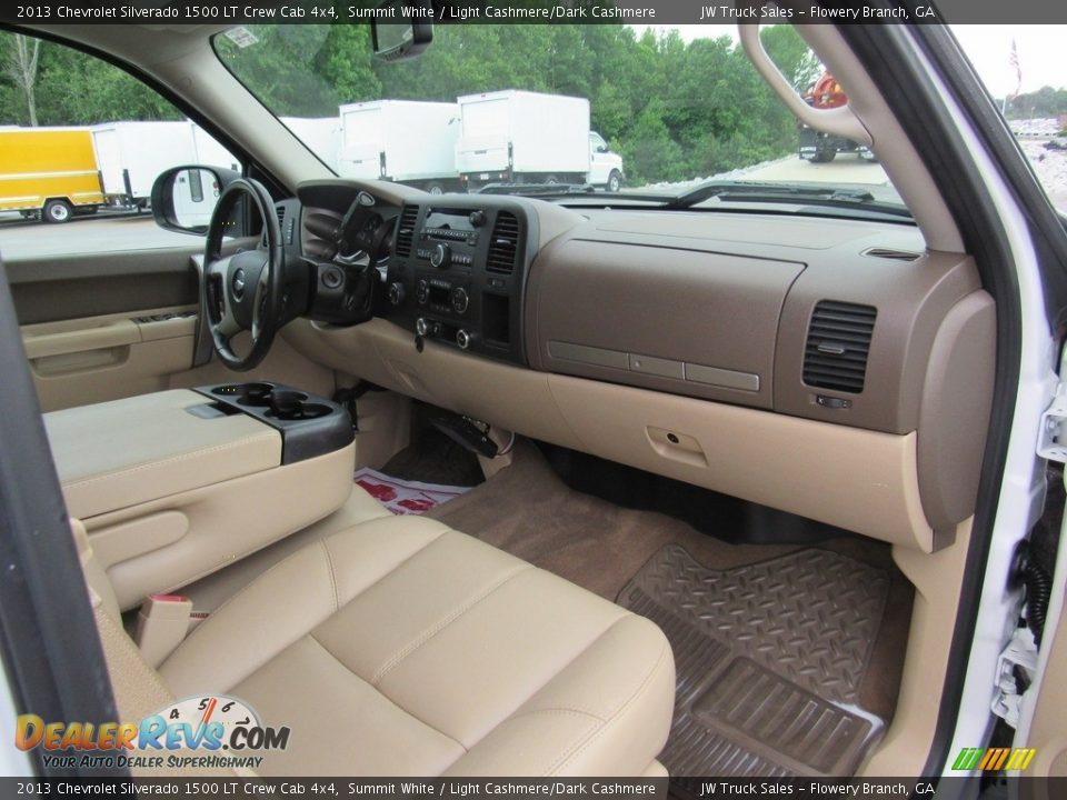 2013 Chevrolet Silverado 1500 LT Crew Cab 4x4 Summit White / Light Cashmere/Dark Cashmere Photo #33