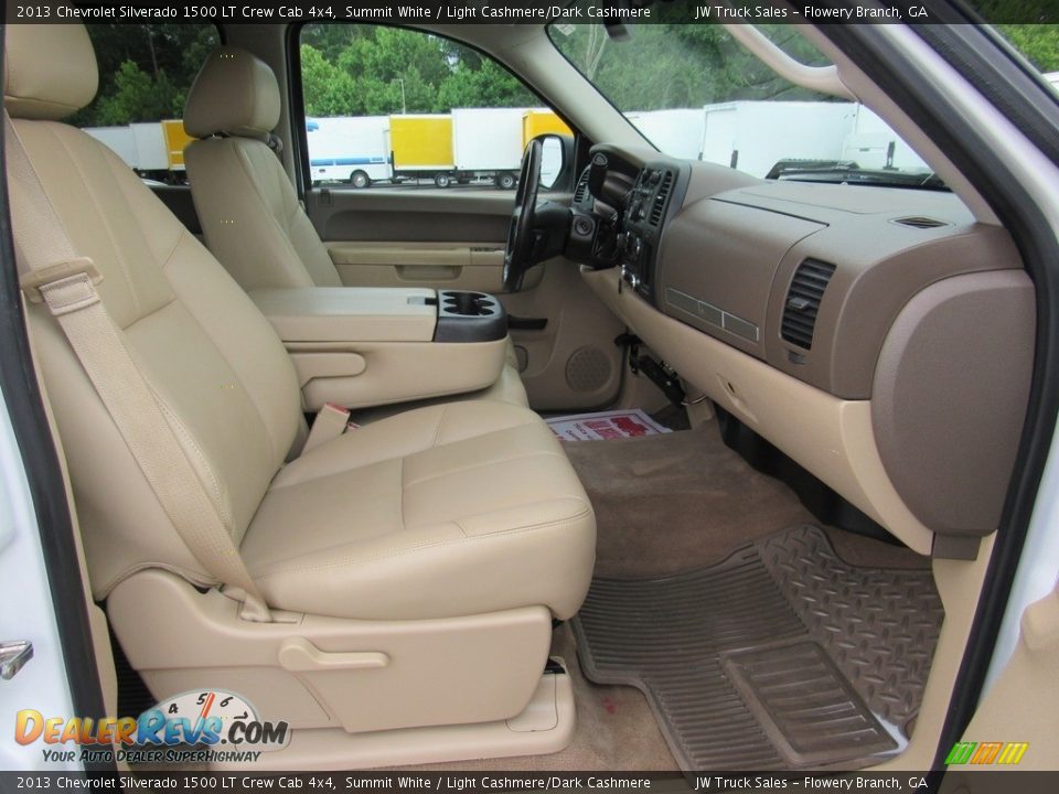 2013 Chevrolet Silverado 1500 LT Crew Cab 4x4 Summit White / Light Cashmere/Dark Cashmere Photo #34