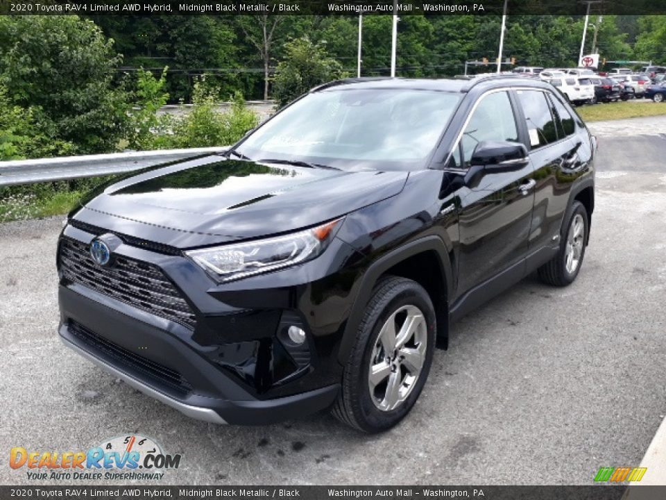 2020 Toyota RAV4 Limited AWD Hybrid Midnight Black Metallic / Black Photo #28