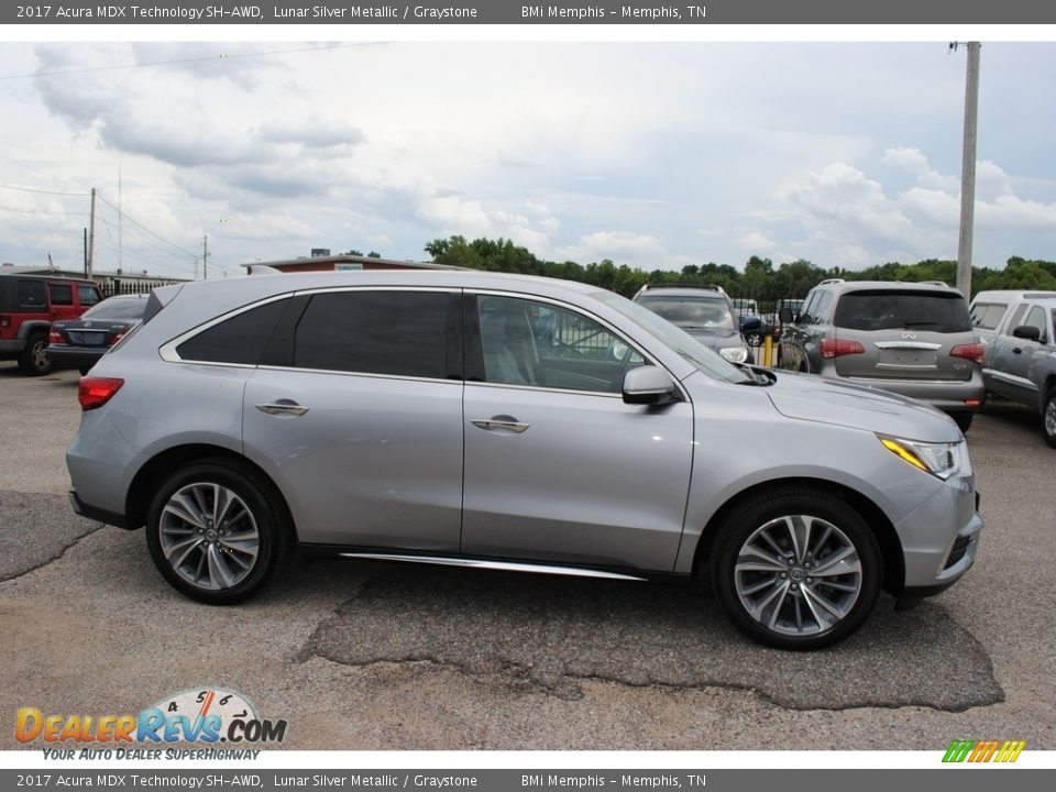 2017 Acura MDX Technology SH-AWD Lunar Silver Metallic / Graystone Photo #6