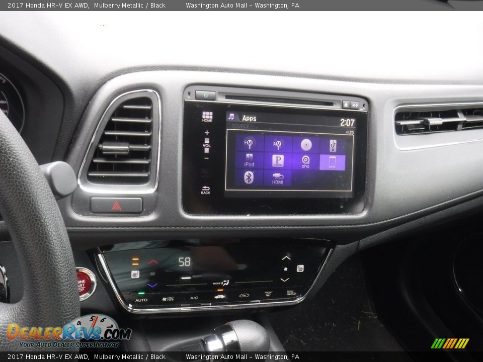 2017 Honda HR-V EX AWD Mulberry Metallic / Black Photo #19