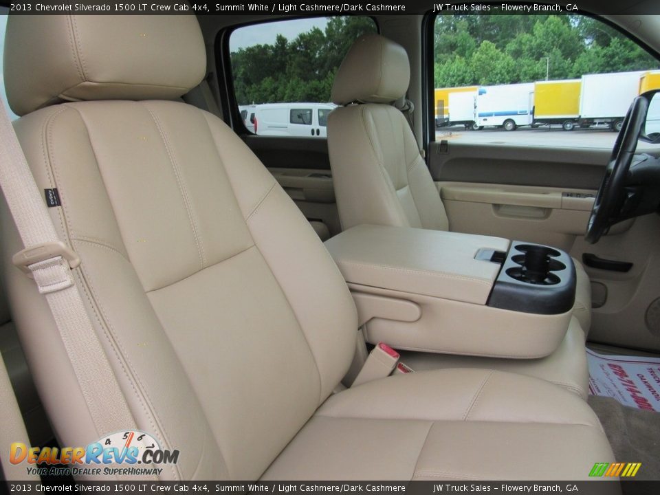 2013 Chevrolet Silverado 1500 LT Crew Cab 4x4 Summit White / Light Cashmere/Dark Cashmere Photo #35