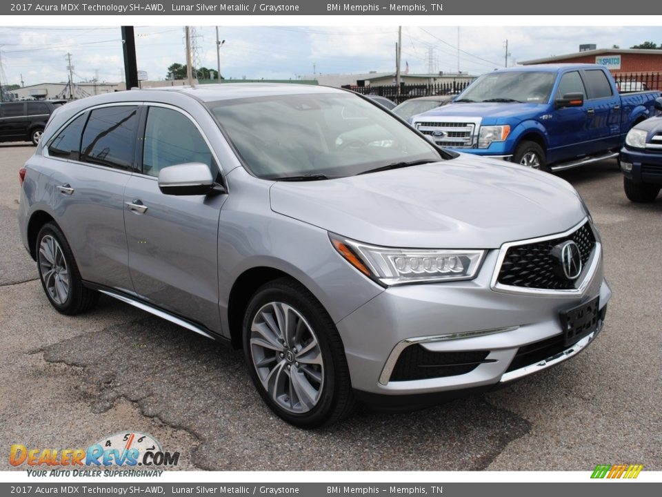 2017 Acura MDX Technology SH-AWD Lunar Silver Metallic / Graystone Photo #7