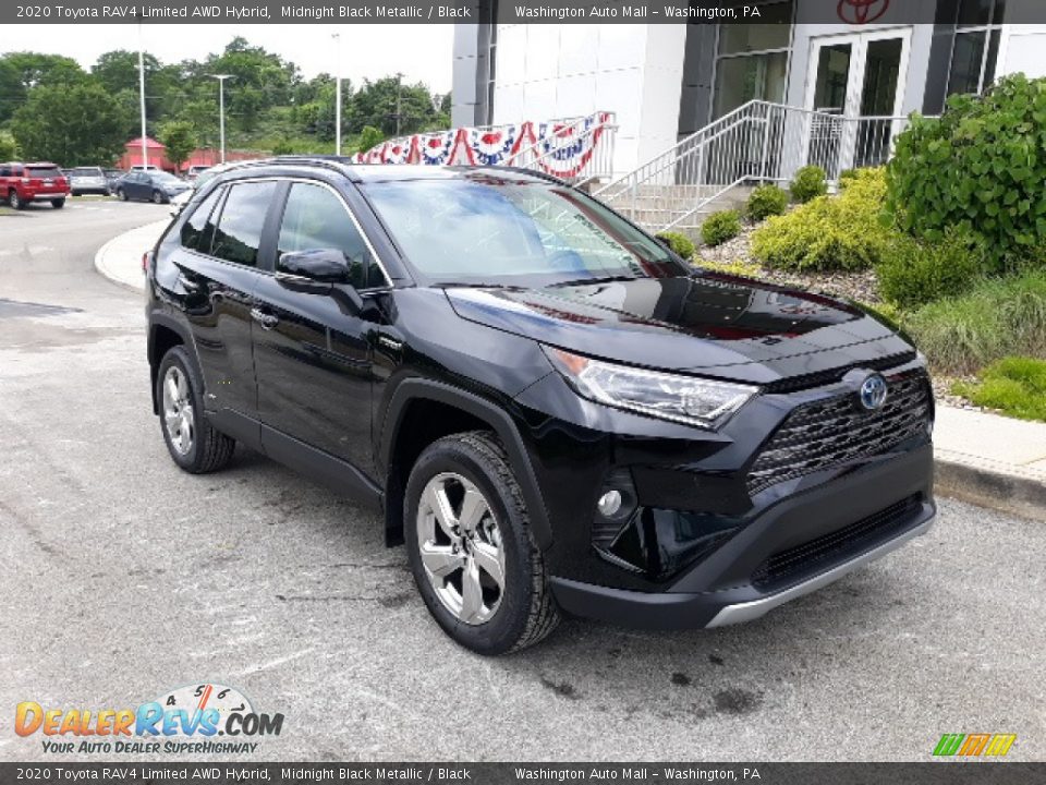 2020 Toyota RAV4 Limited AWD Hybrid Midnight Black Metallic / Black Photo #30