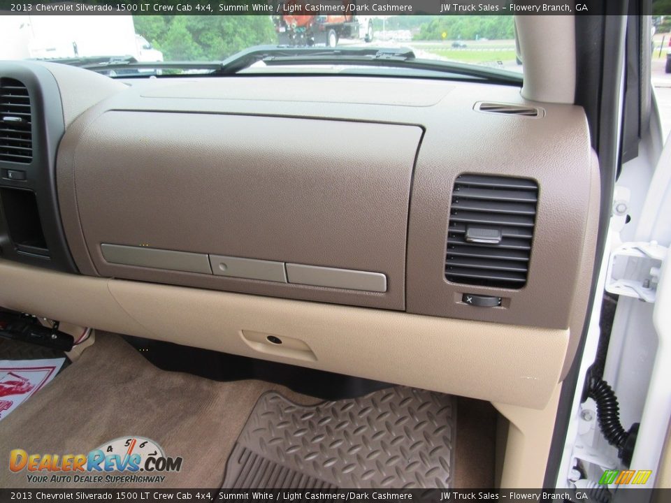 2013 Chevrolet Silverado 1500 LT Crew Cab 4x4 Summit White / Light Cashmere/Dark Cashmere Photo #36