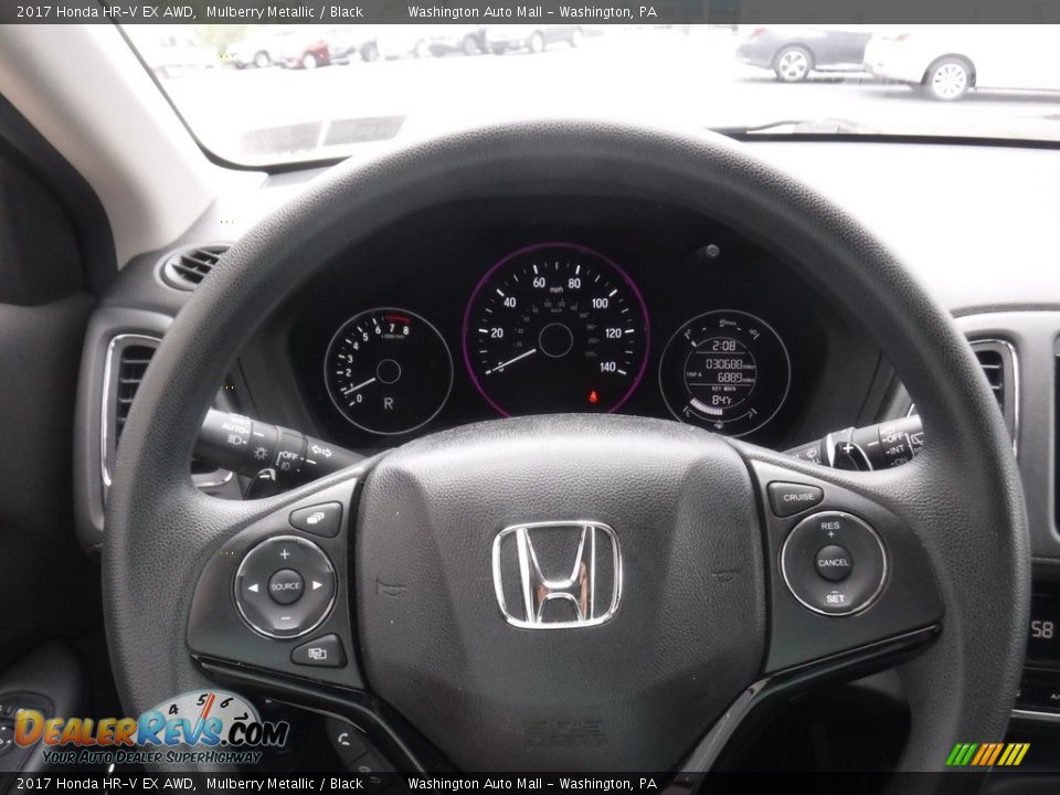 2017 Honda HR-V EX AWD Mulberry Metallic / Black Photo #21