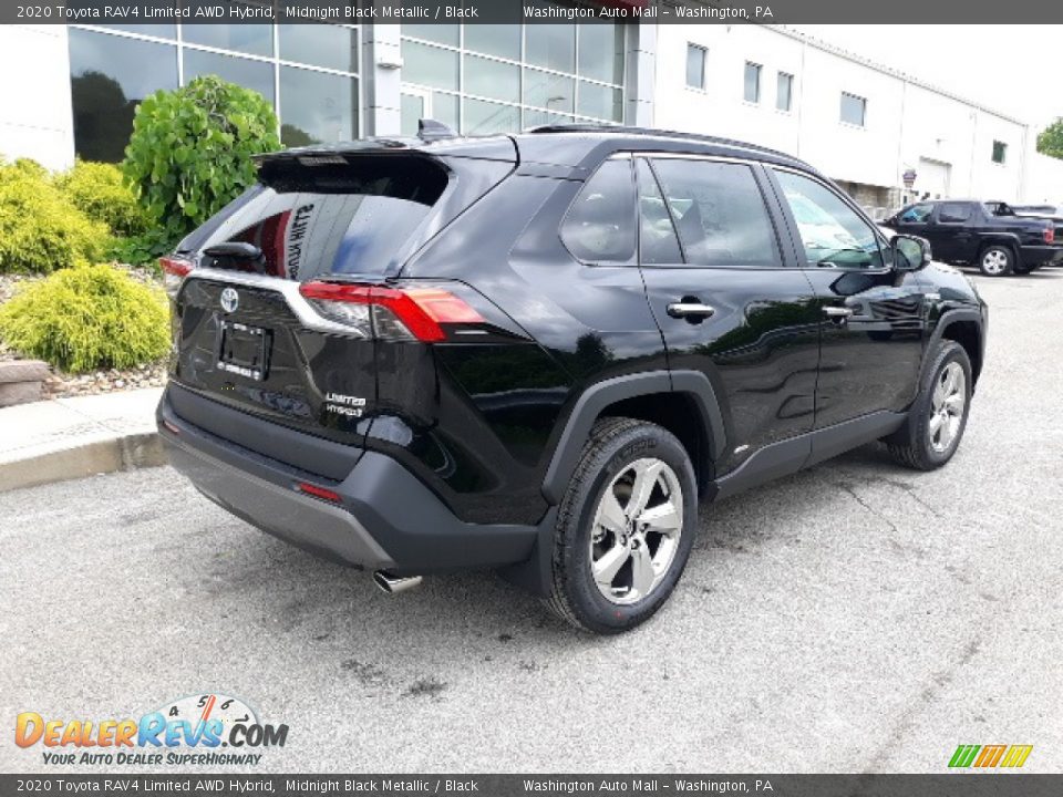 2020 Toyota RAV4 Limited AWD Hybrid Midnight Black Metallic / Black Photo #31