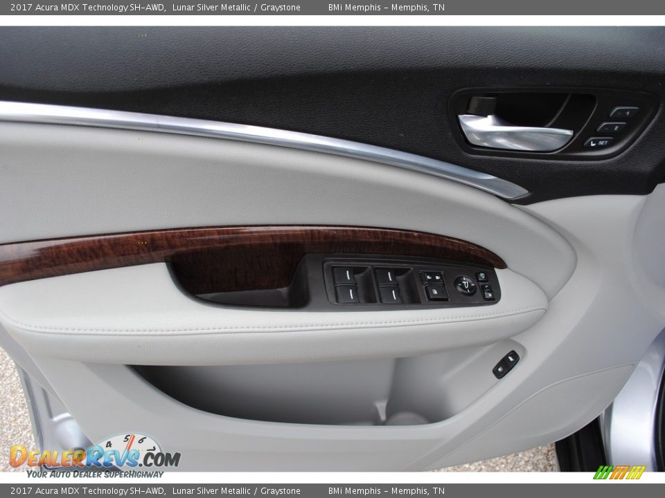 2017 Acura MDX Technology SH-AWD Lunar Silver Metallic / Graystone Photo #10