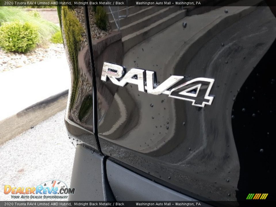 2020 Toyota RAV4 Limited AWD Hybrid Midnight Black Metallic / Black Photo #33