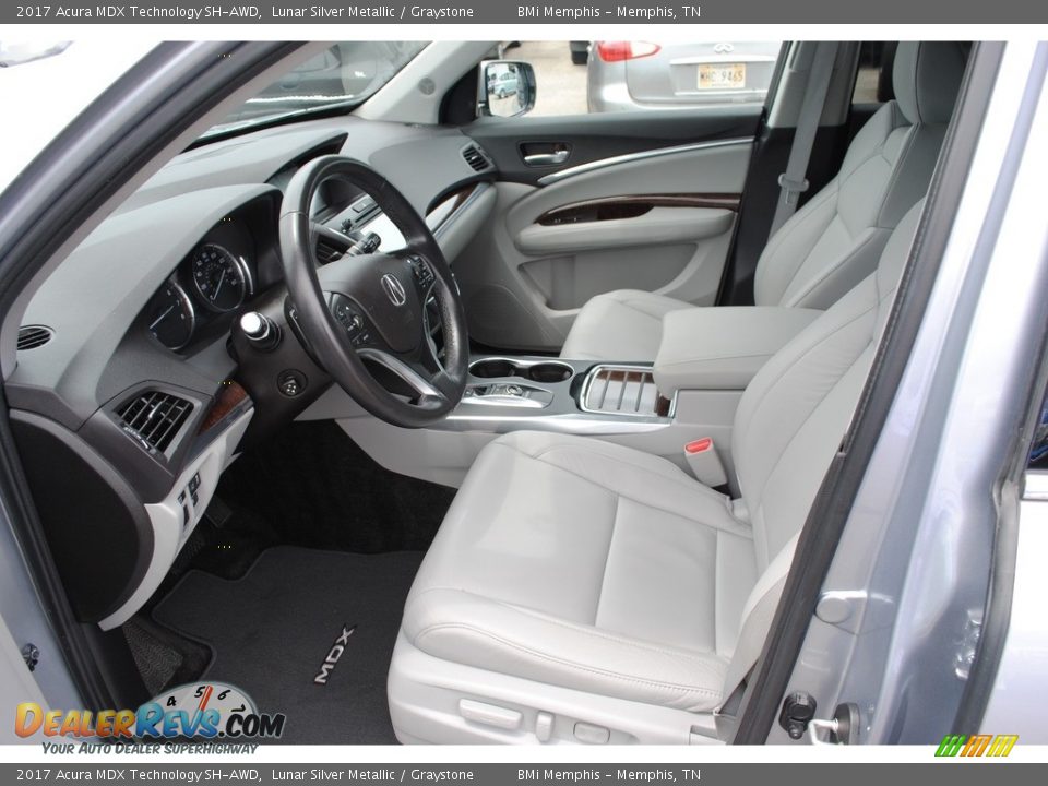 2017 Acura MDX Technology SH-AWD Lunar Silver Metallic / Graystone Photo #11