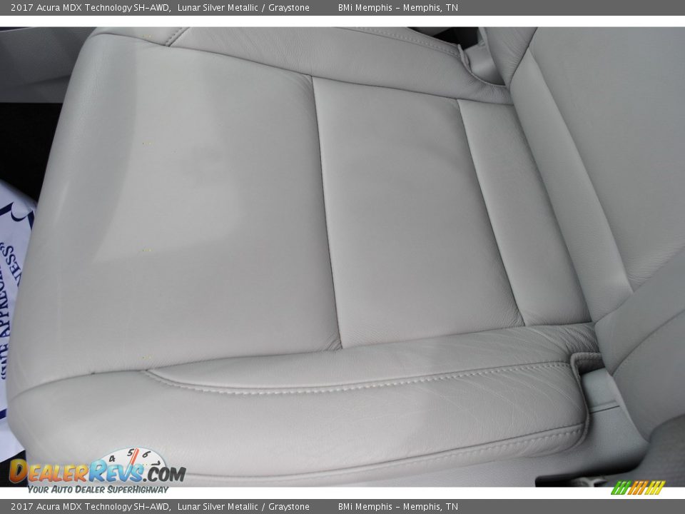 2017 Acura MDX Technology SH-AWD Lunar Silver Metallic / Graystone Photo #12