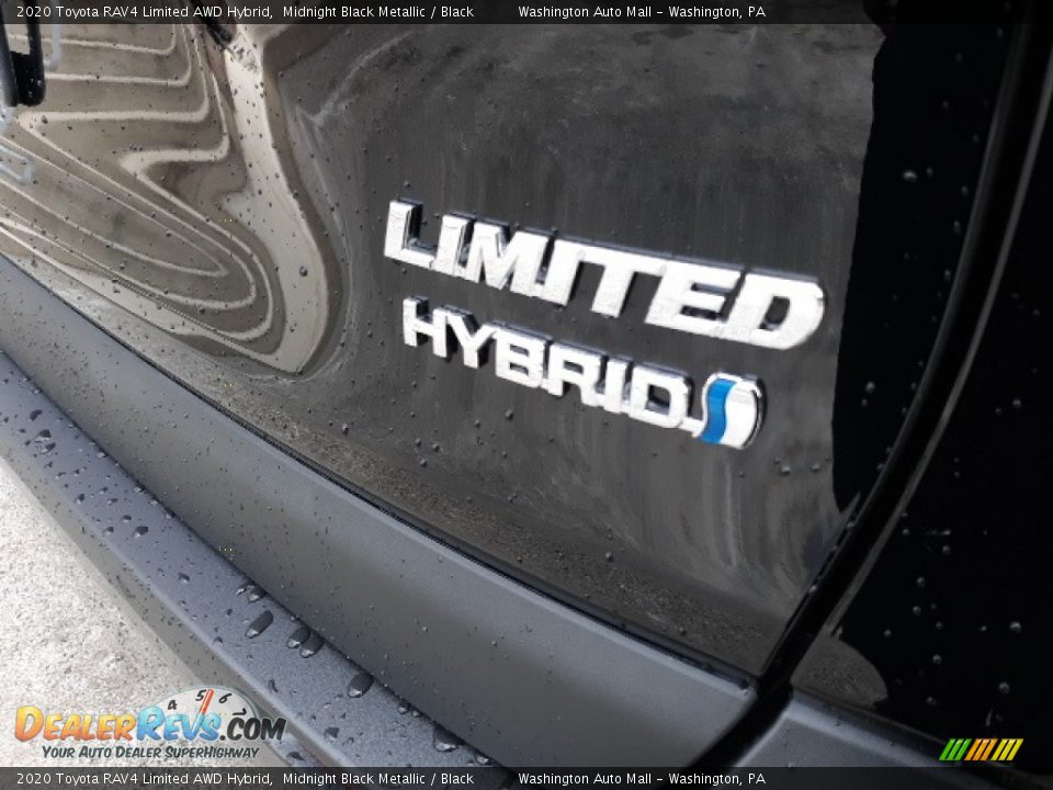 2020 Toyota RAV4 Limited AWD Hybrid Midnight Black Metallic / Black Photo #35