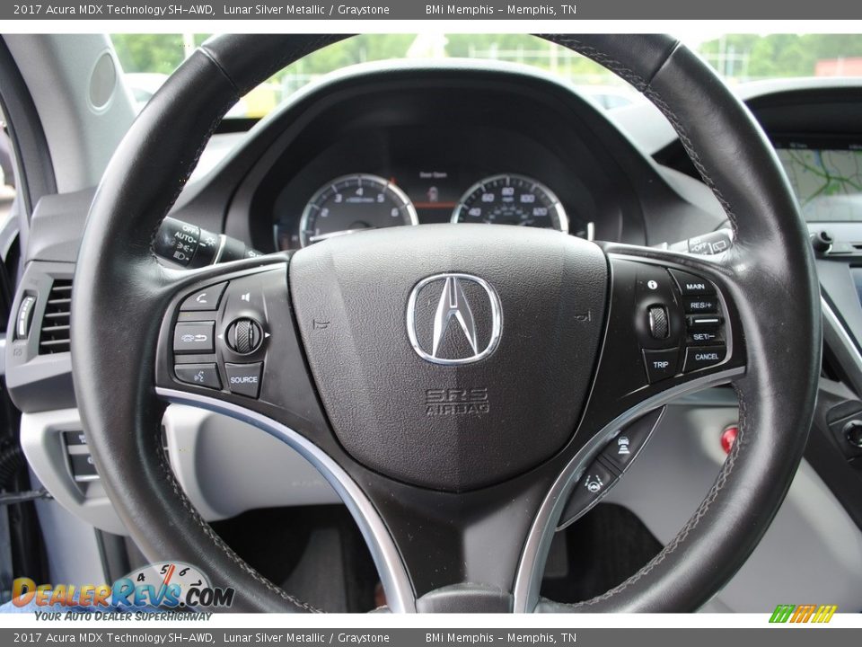 2017 Acura MDX Technology SH-AWD Lunar Silver Metallic / Graystone Photo #13